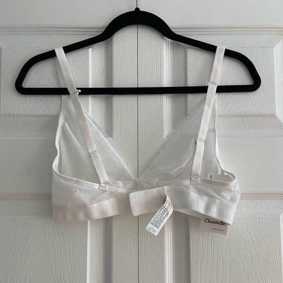 NWT Chantelle white lace wireless bralette size large - Picture 4 of 4